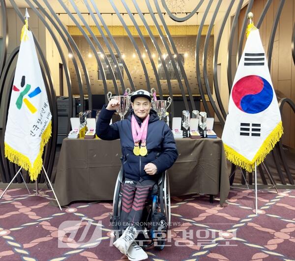 제21회 전국장애인동계체육대회서 한상민 선수 4연속 2관왕 달성