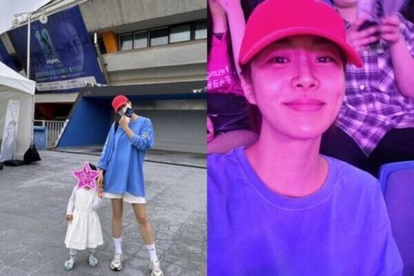 강소라, 3살 딸과 함께 김연경 은퇴식 참석…"영원한 캡틴, 자랑스럽습니다!"