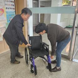 창녕읍, 무료 휠체어 대여 사업 ‘행복을 굴려라 ’ 인기