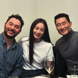 김태희, 할리우드 진출 인증샷 공개! 대니얼 대 킴과 만남...미국 시리즈 '버터플라이' 출연 확정 후 첫 만남