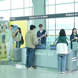 삼성전자, 인천공항서 ‘갤럭시 S24’ 무료 대여 서비스
