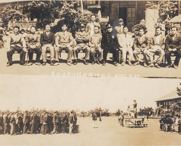 1949년 모슬포학도호국대 결성식 모습.