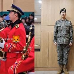 군악대 제복 입은 방탄소년단 RM, 팬들에게 훈훈한 근황 선사